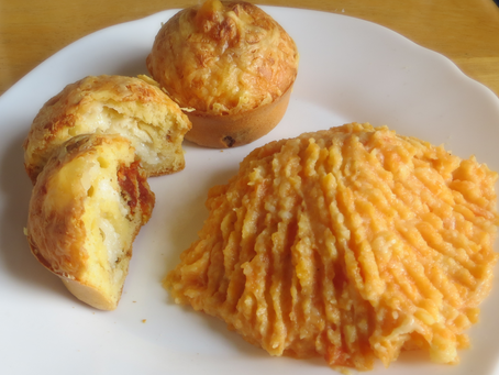 Muffins salés et purée de carottes
