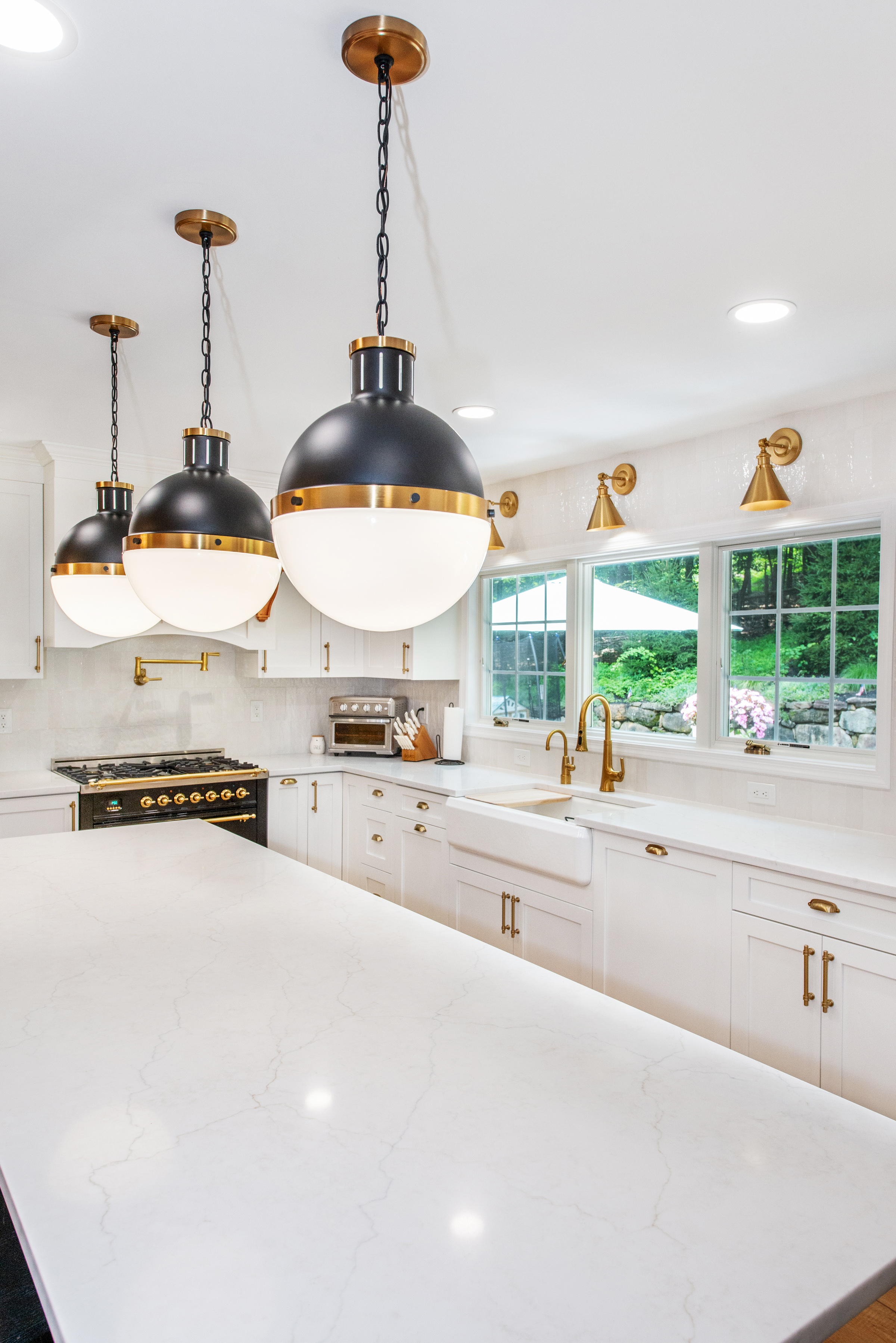 White kitchen remodeling project