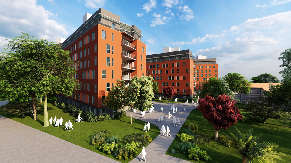 Student Dorms 3D VIEW 01