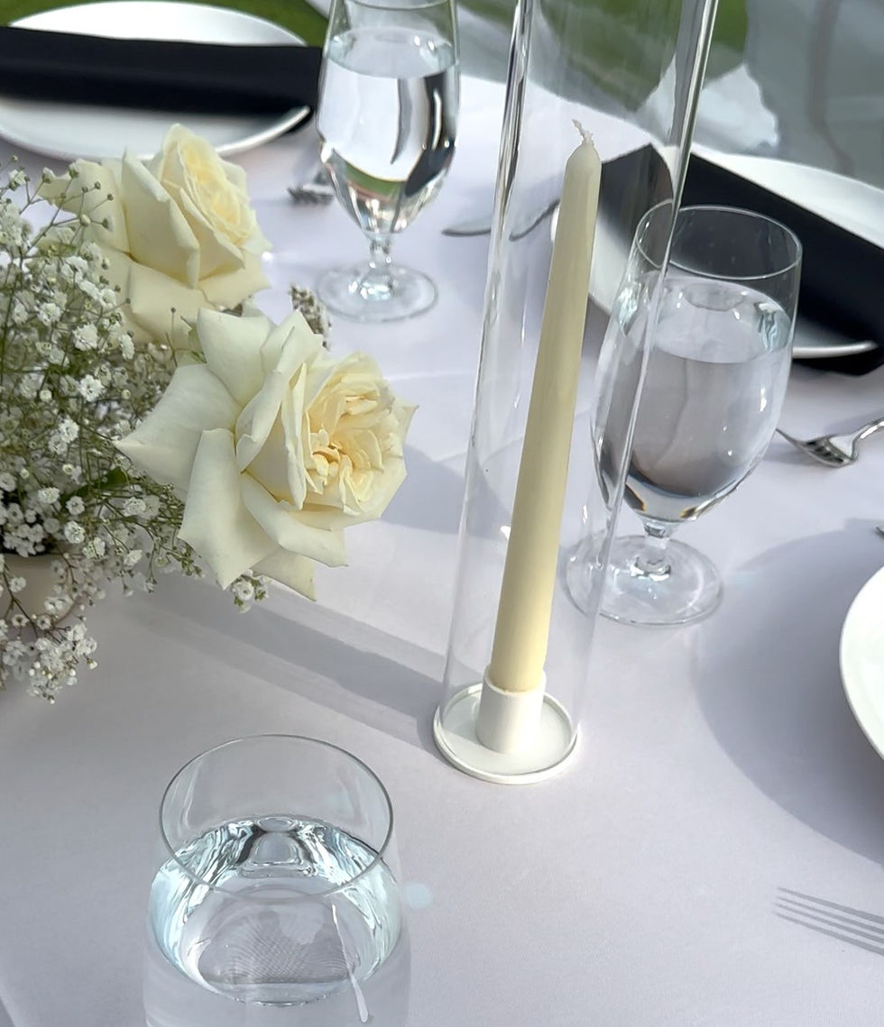 White Candle Holder 2