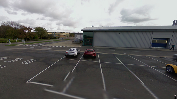 Top Gear Series 15 Episode 6 - Jeremy is seen in the parking lot of Lotus Group facility standing next to his choice for the cheap British sports cars challenge - a Jensen Healy.
