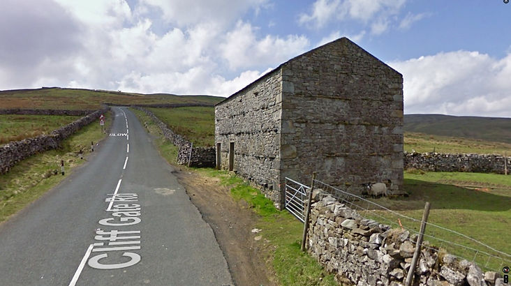 Top Gear Series 8 Episode 2 - Jeremy is seen driving the new Jaguar XK quickly along Cliff Gate Road in Yorkshire Dales National Park in England.