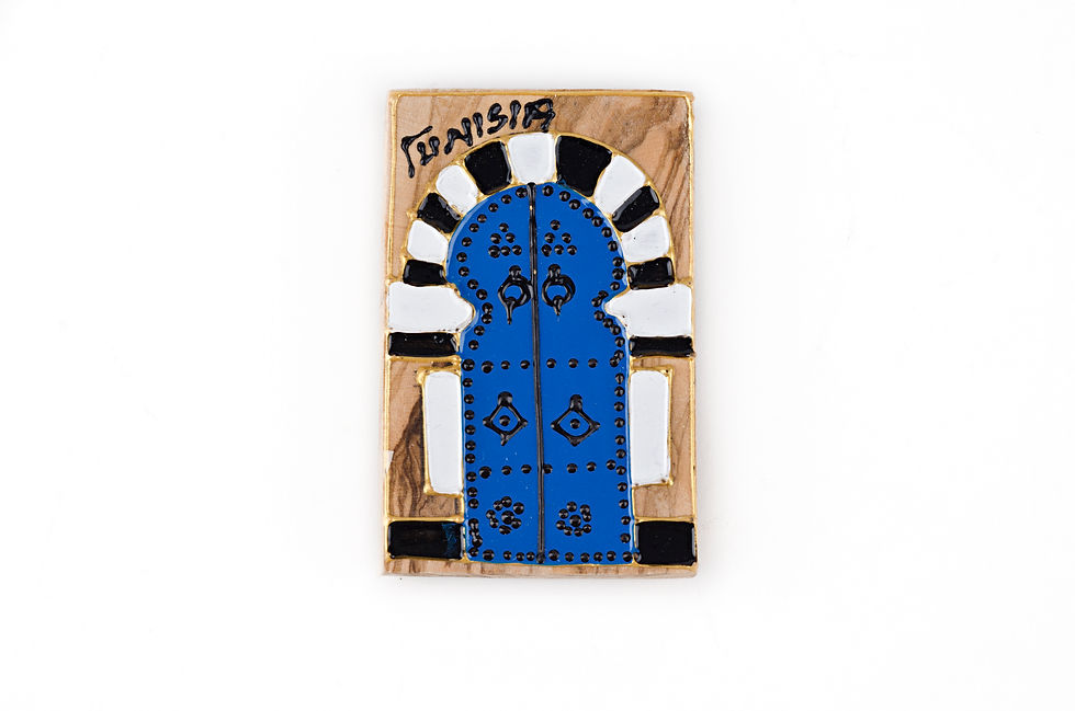 Imán en Madera de Olivo