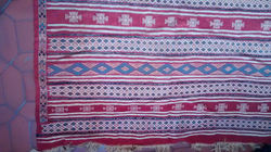 Kilim Tunecino Simétrico Rojo