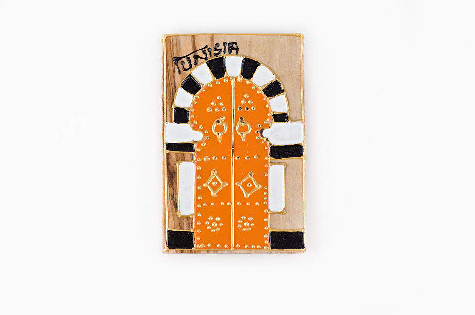 Imán en Madera de Olivo