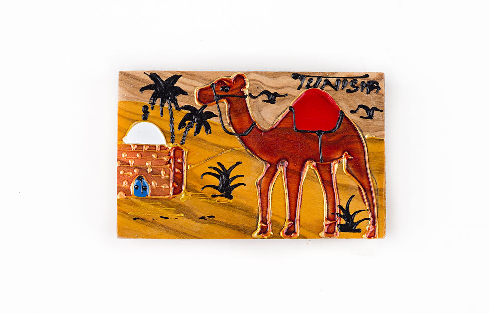 Imán en Madera de Olivo