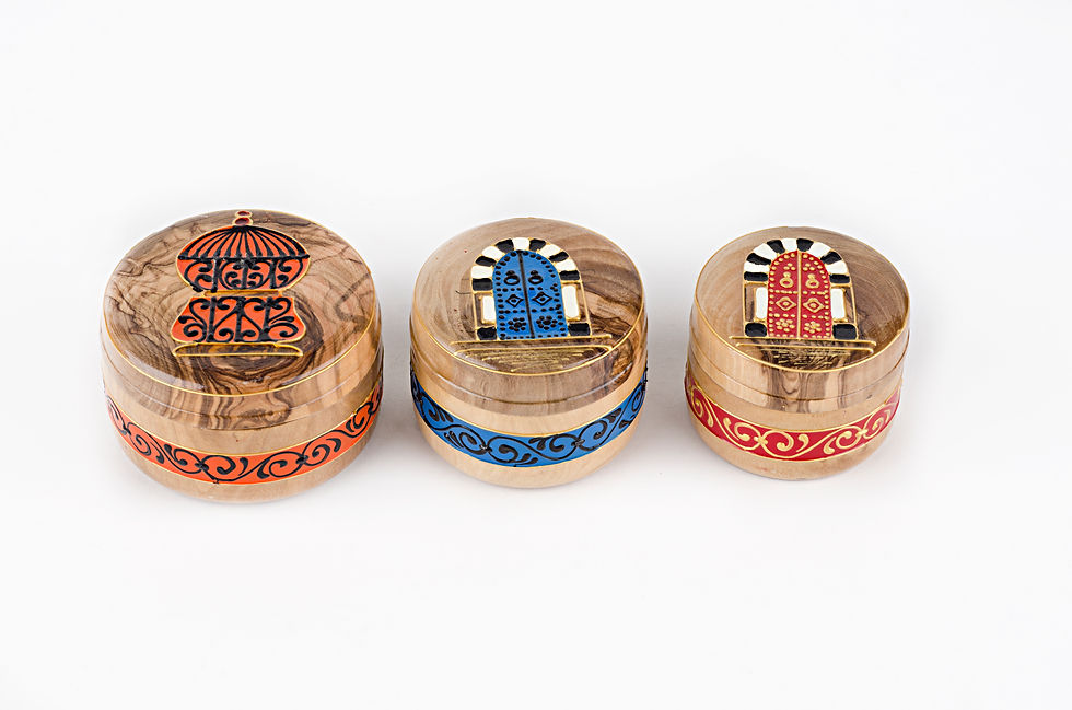 Joyeros en Madera de Olivo