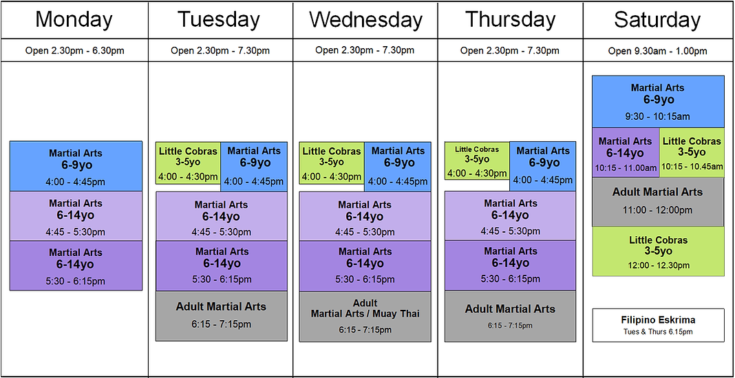 TIMETABLE 2026 with TWO Saturday 3-5yo classes for WEBsite.png