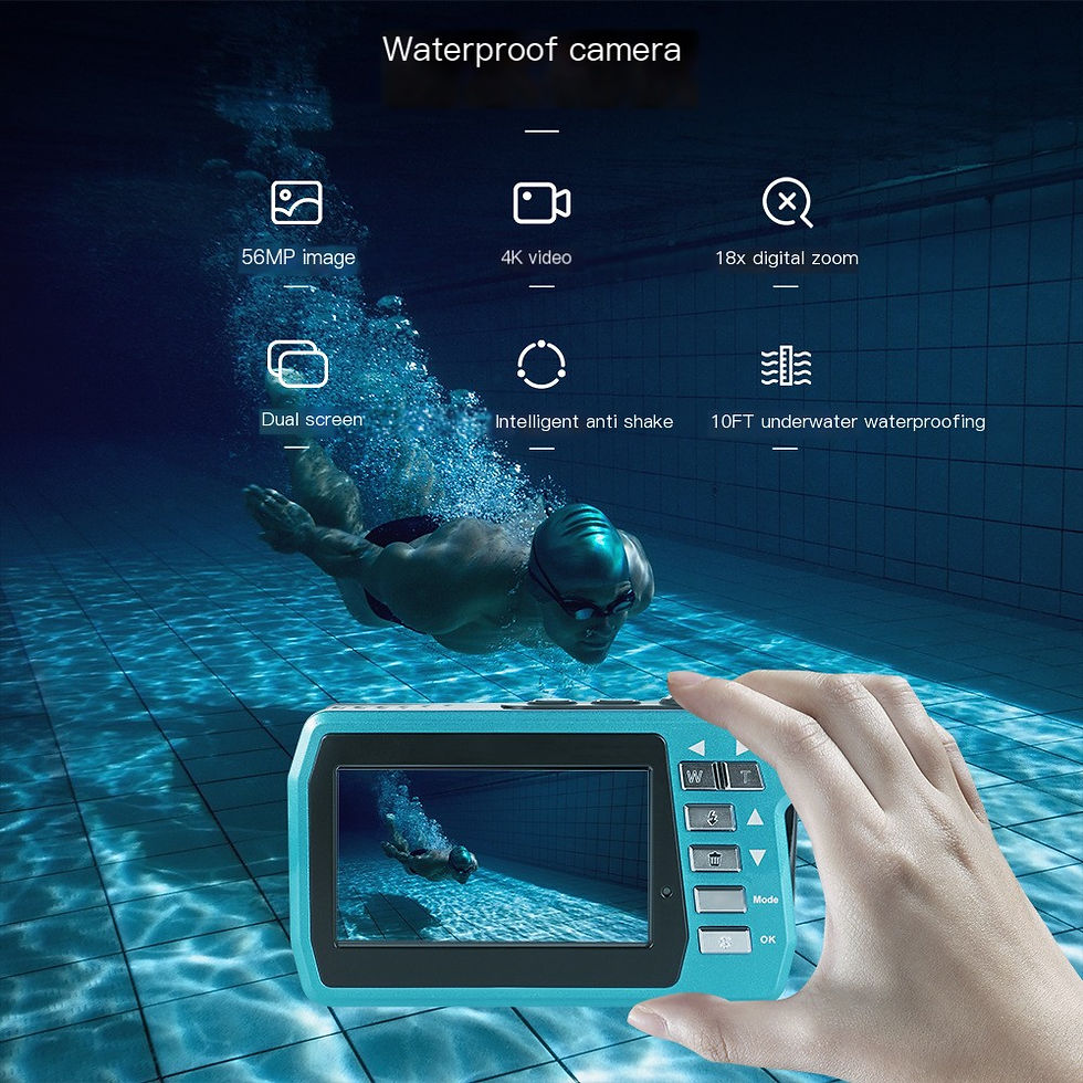 Miniatura: 4K Digital Camera with Dual LCD Screens and Waterproof