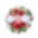 J-DD-16WR-ROSE 16" Rose Mix Wreath w/ Cream Bow