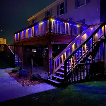 Peach Permanent Lighting Backyard Lights