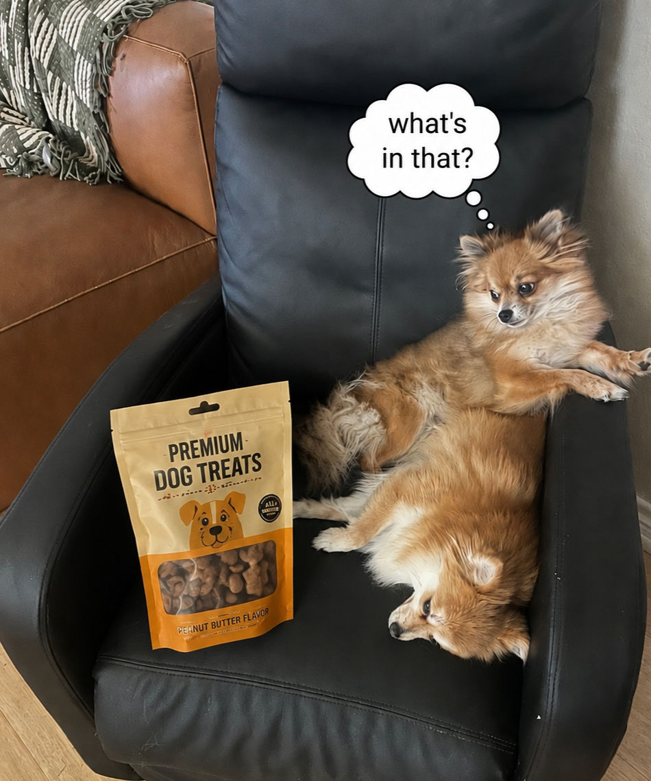 MJ is suspicious about these "Natural" treats!