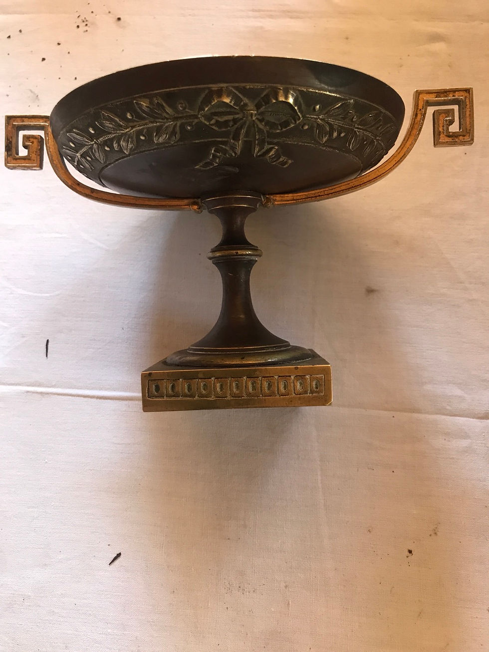 Miniature : Vide poche Napoléon lll bronze diamètre 16 cm h 14 cm ref 1590
