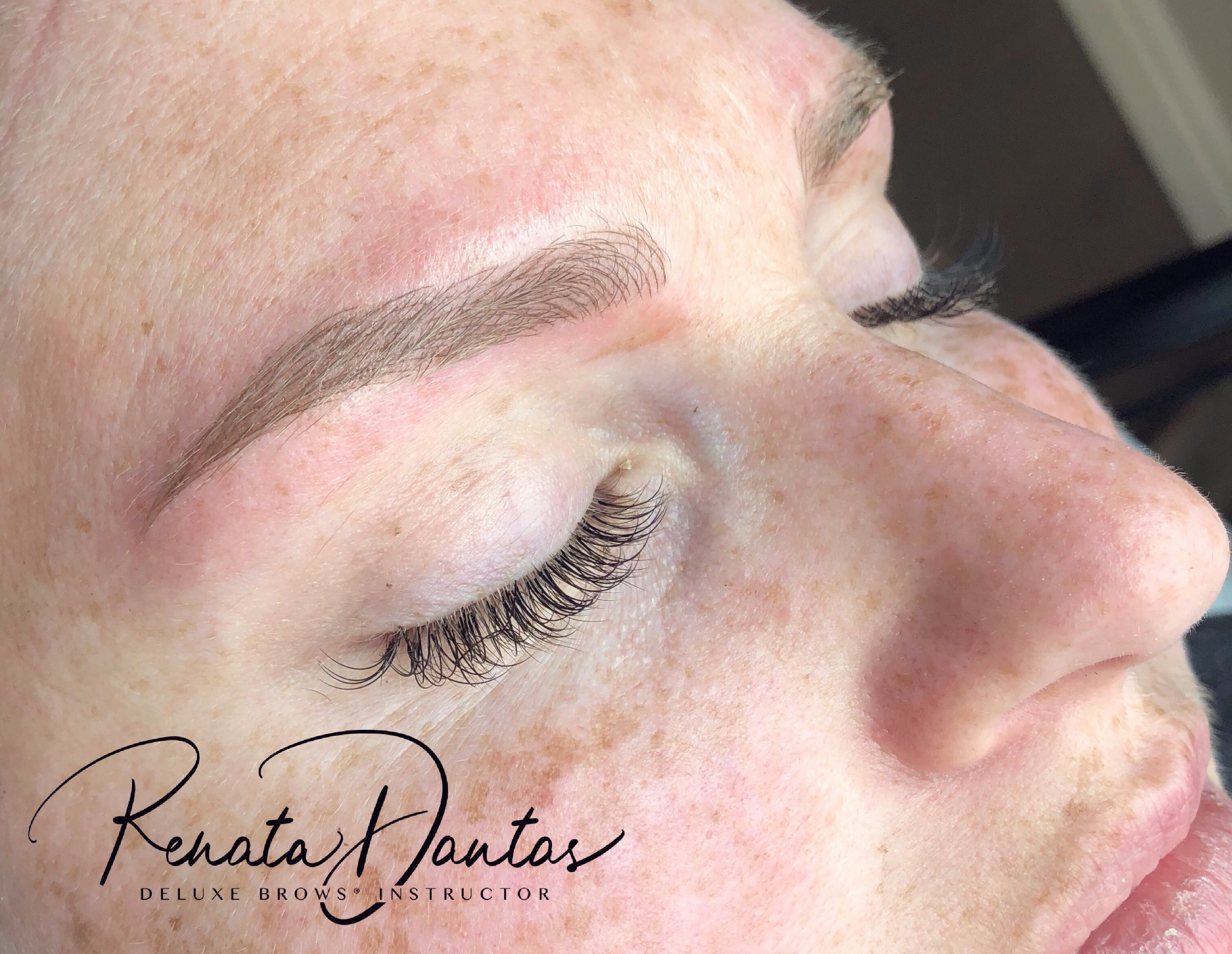 Microblading and lashes combo