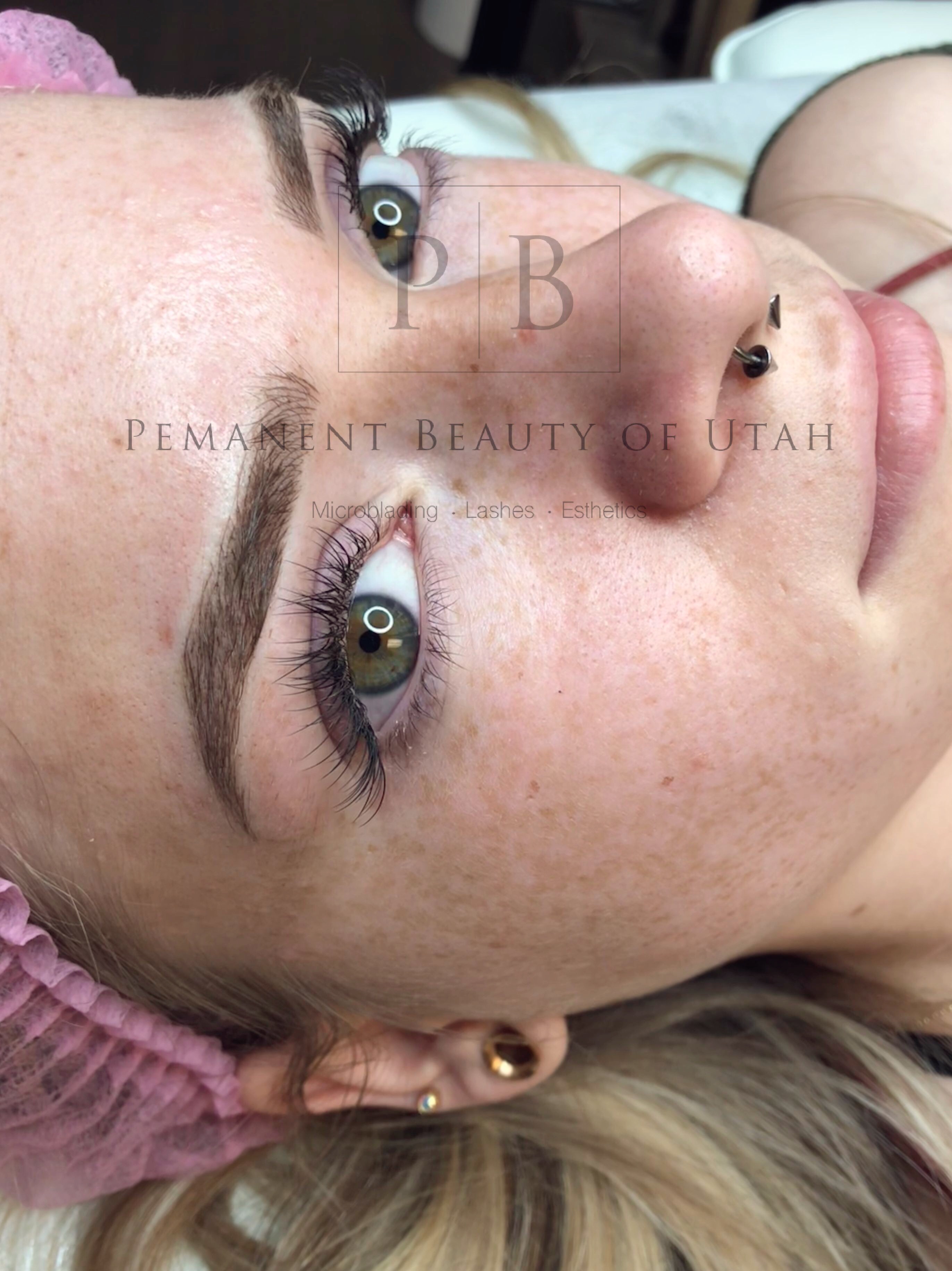 Microblading and lashes combo