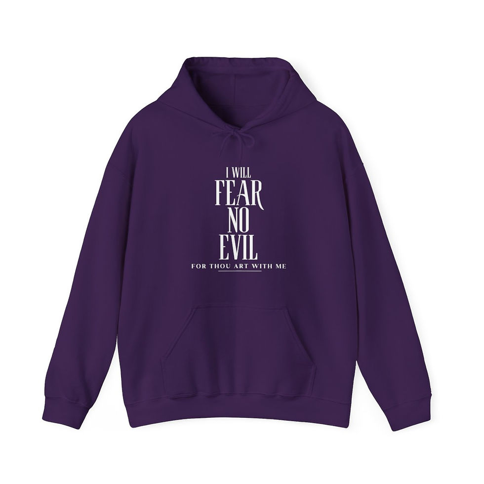 Thumbnail: Unisex Heavy Blend™ Hooded Sweatshirt- I will fear no evil