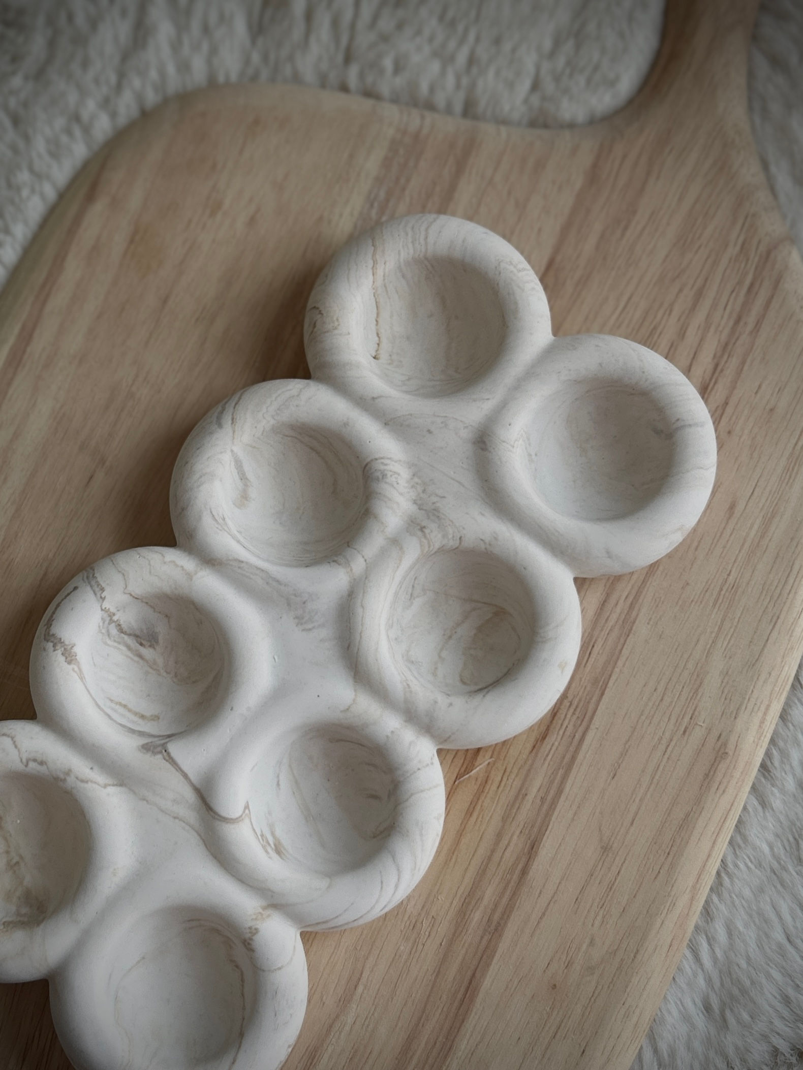 Large Egg Tray - Marble