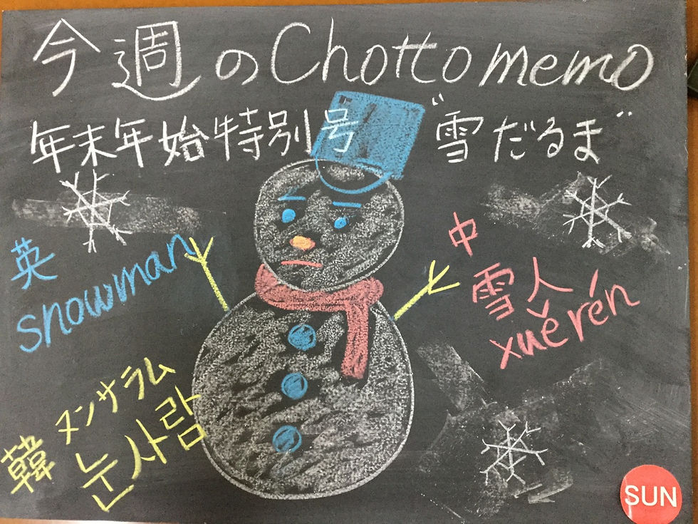 310年末年始特別雪だるま