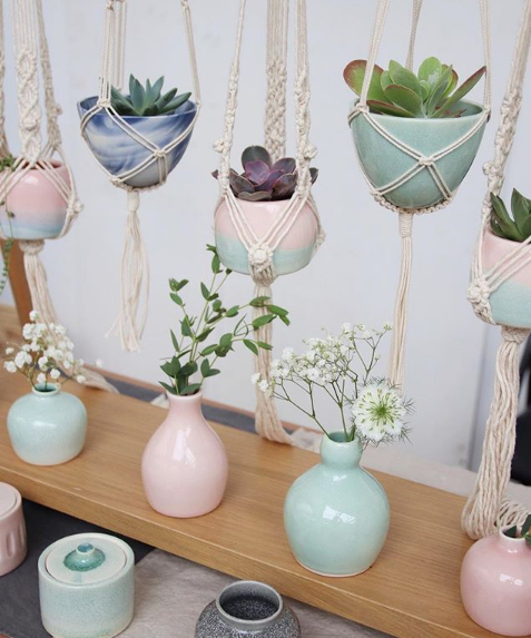 Katie vassels and macrame hangers