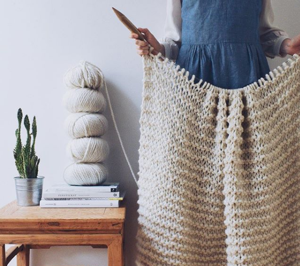 Veronika from Kutovakika with her knitwear
