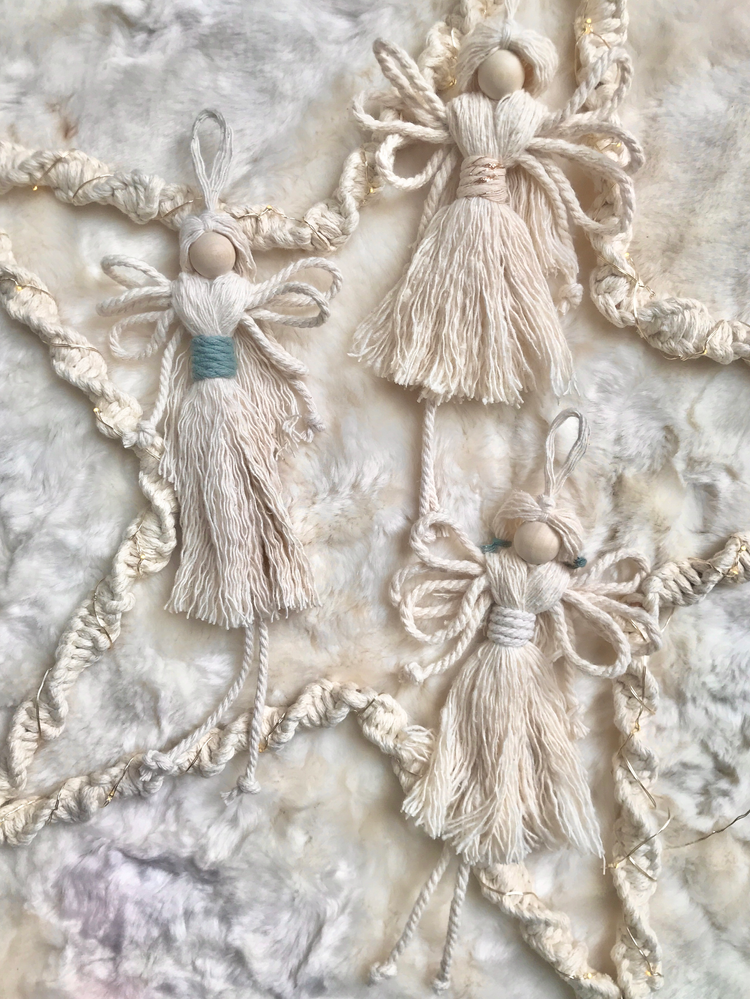 Macrame Christmas Angels video tutorial