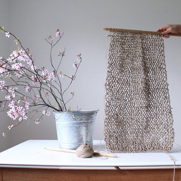 knitting curtain by Olga Prinku