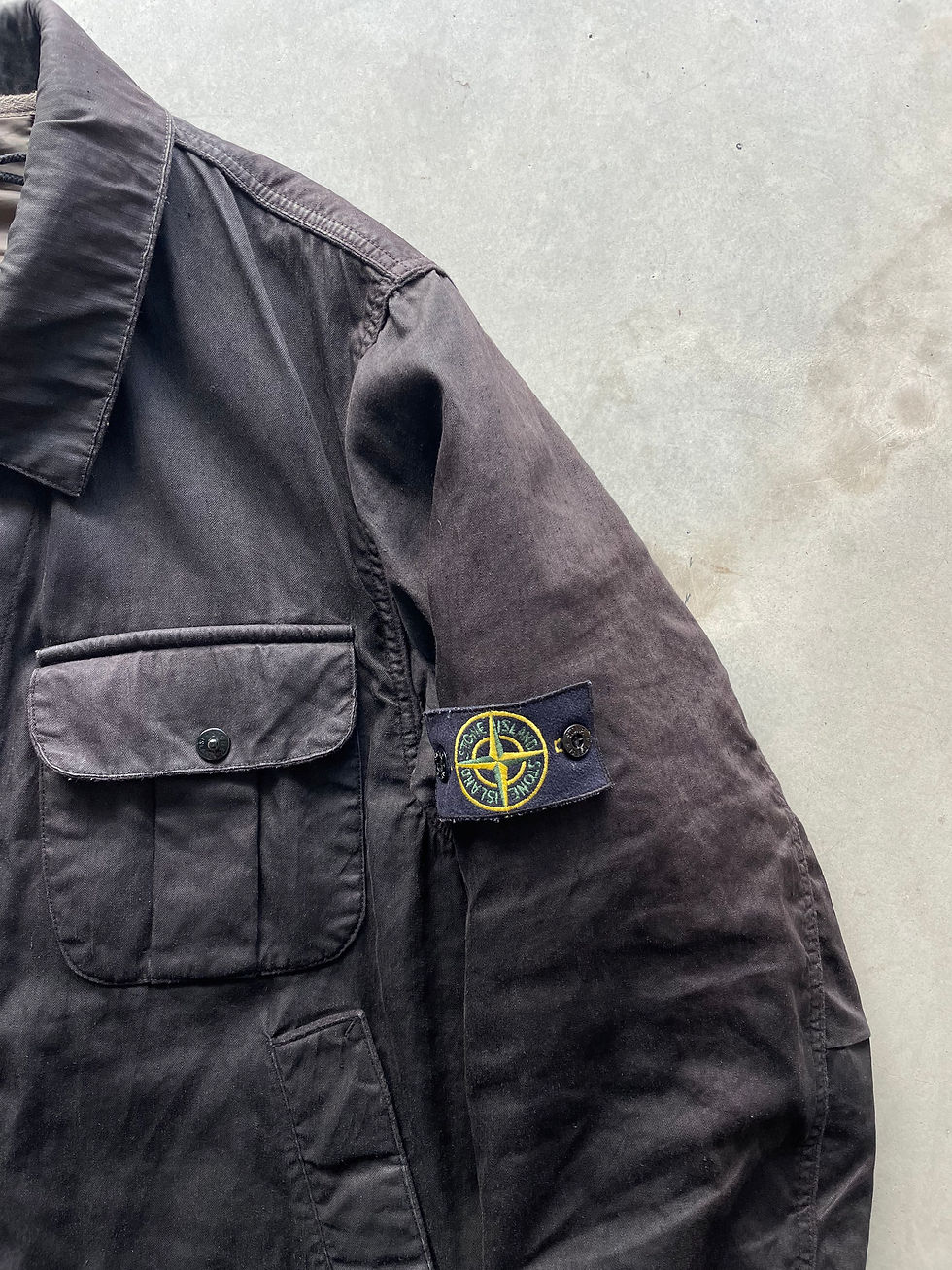 Thumbnail: Stone Island Resin Linen field Jacket 