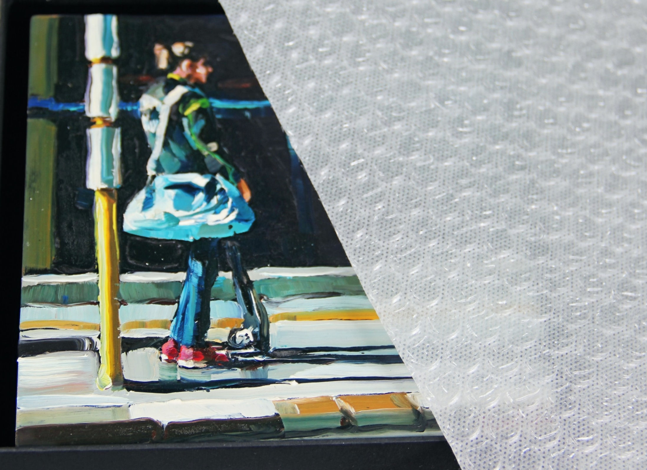 Luftpolsterfolie mit Fließkaschierung