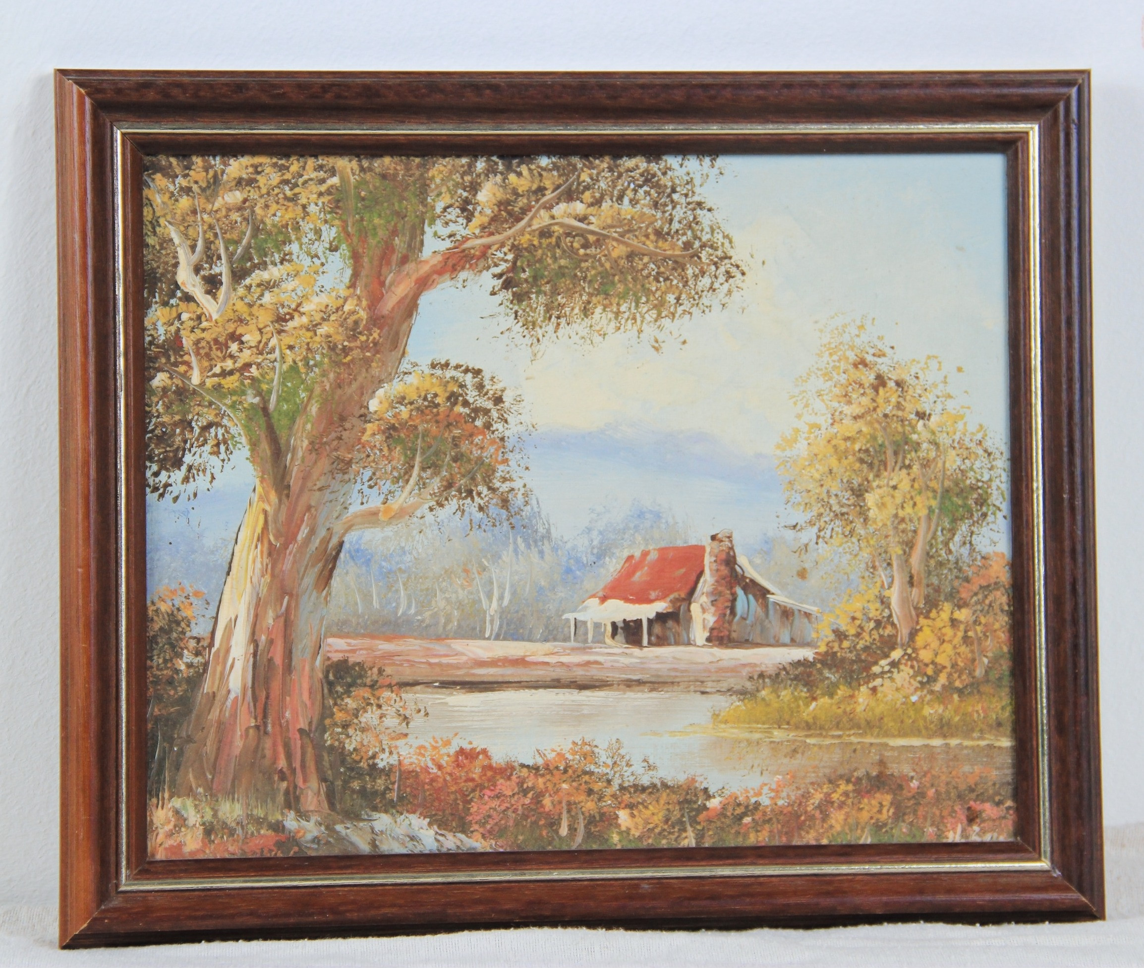 Gemälde Haus am See