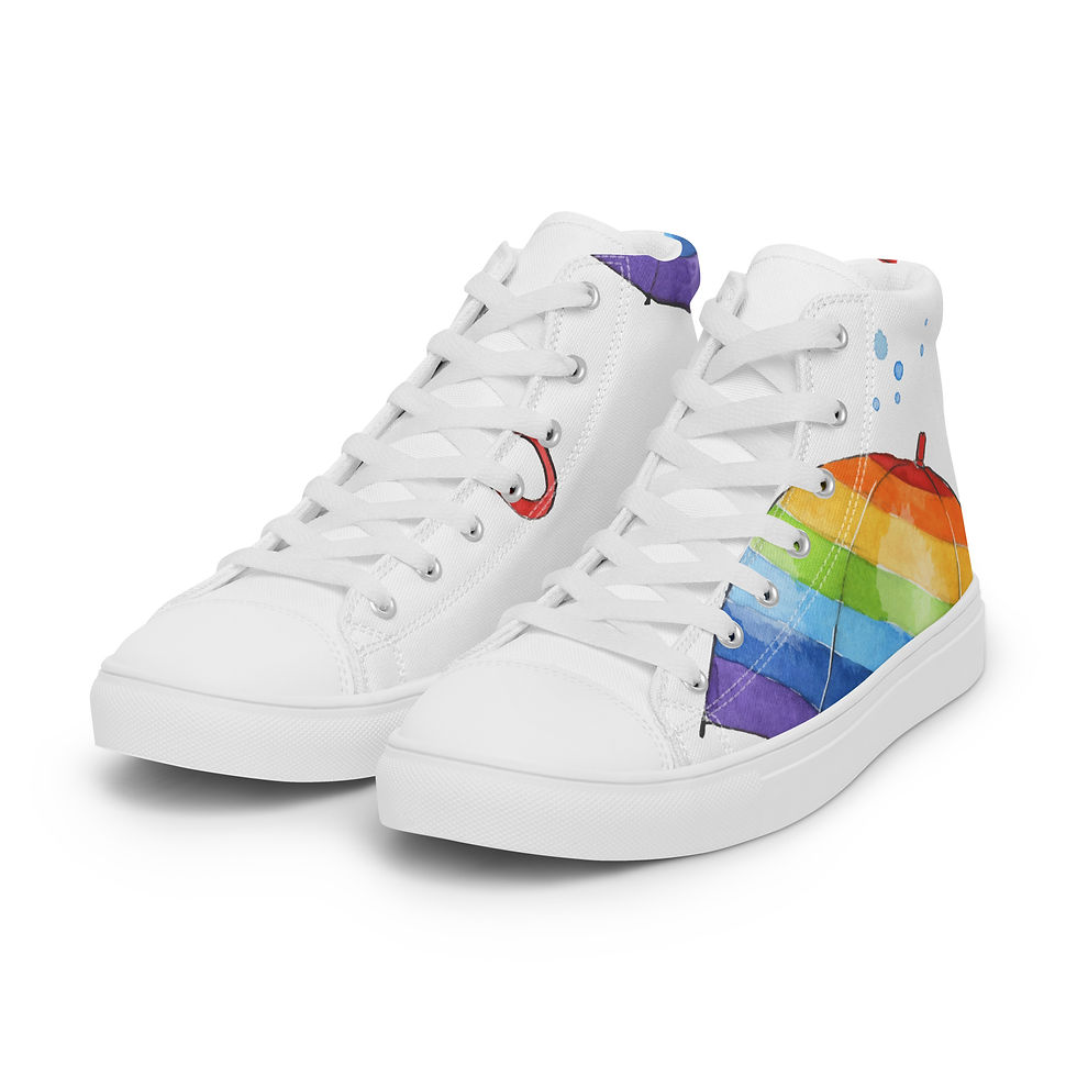 Miniatyrbilde: Mann - Sko - Paraply pride