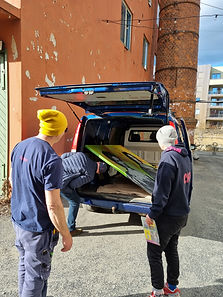 Bestillingen pakkes og gjøres klar for levering.