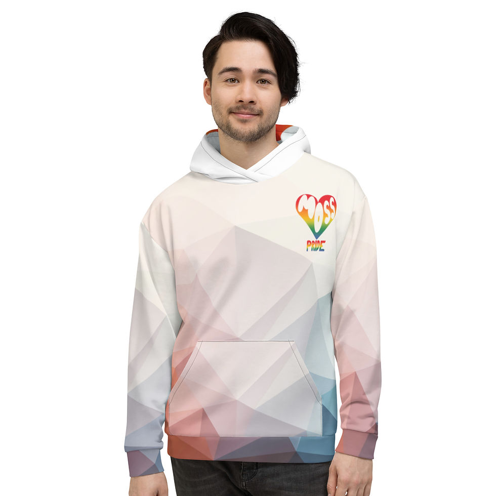 Unisex Hoodie " Moss Pride m/ hette print - Urban "