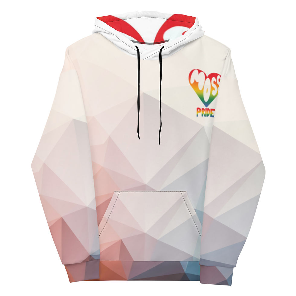 Miniatyrbilde: Unisex Hoodie  " Moss Pride m/ hette print - Urban " 