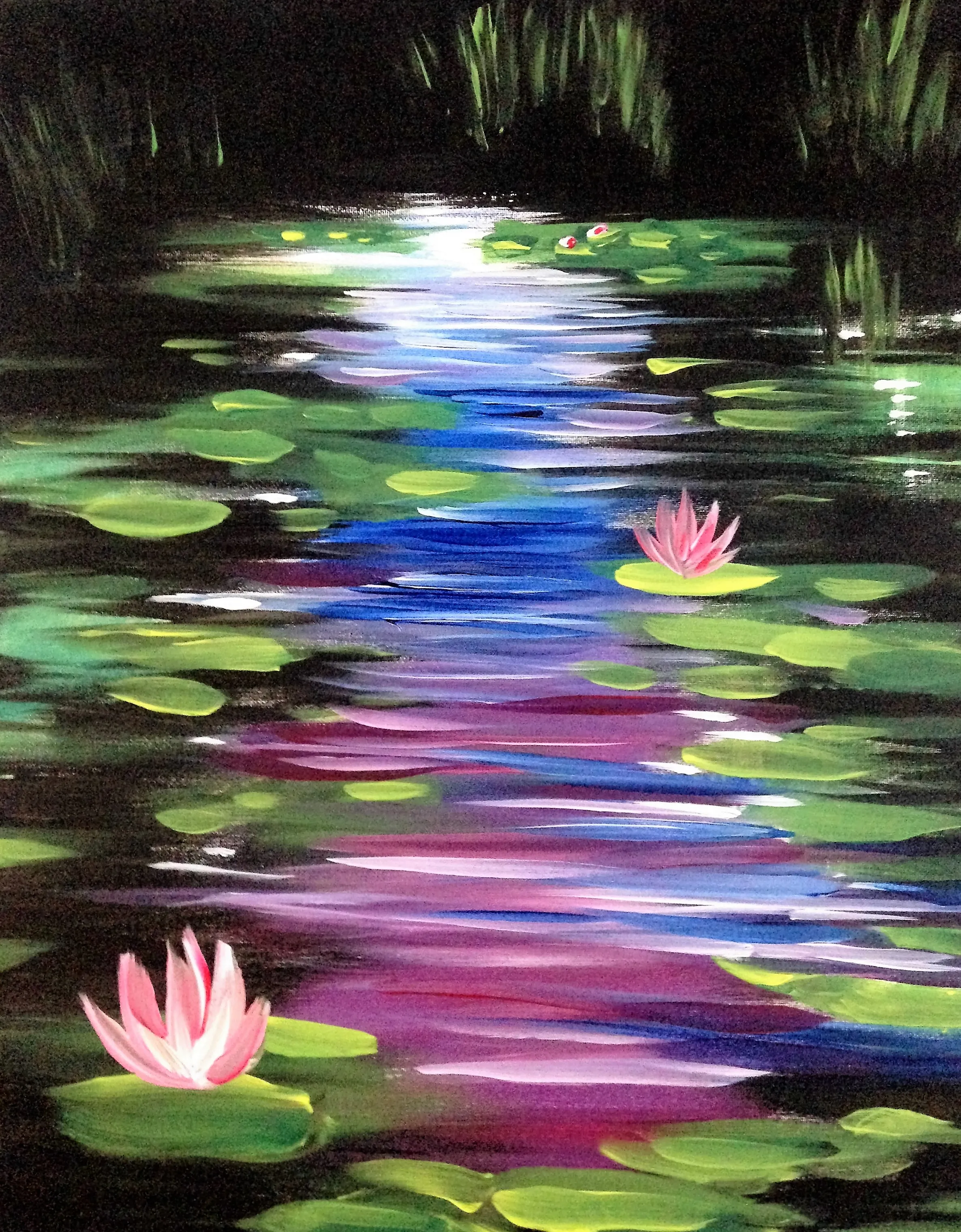 Paint Nite: Enchanted Water Lilies