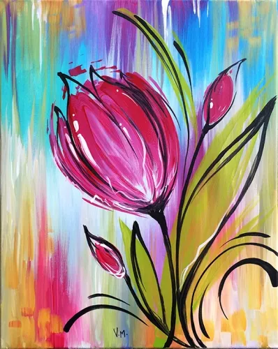 Paint Nite: Whimsical Tulip