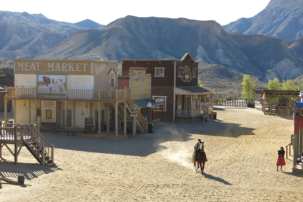 decorado western caballo desierto dessert horse movie set
