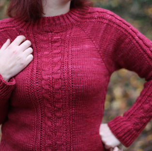 Pull torsade Pardalis - Tricot femme par Folie 0rdinaire Design