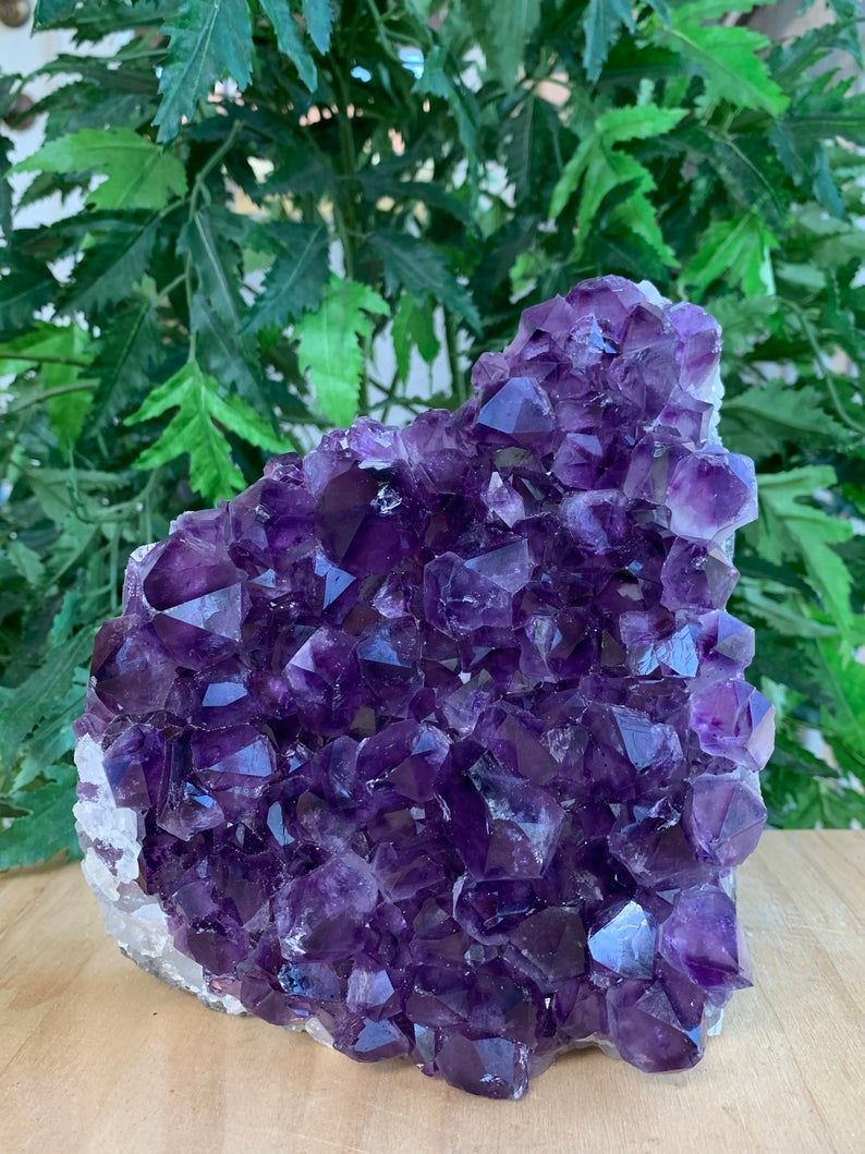 Deep Purple Amethyst Cluster