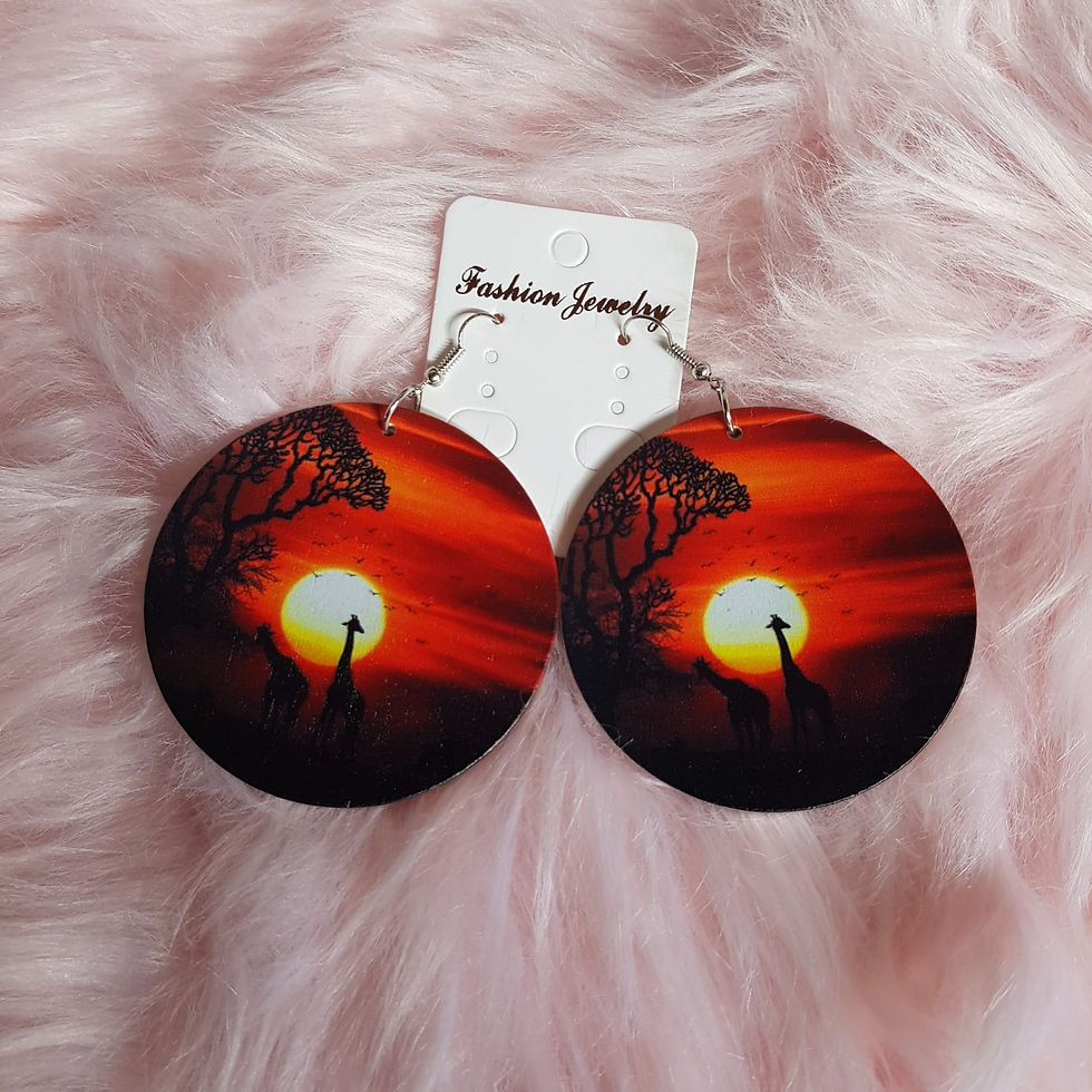 African Sunset 2 earring