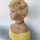 Thumbnail: Wig natural gold, synthetic, short hair, deceptively real, 2 inches