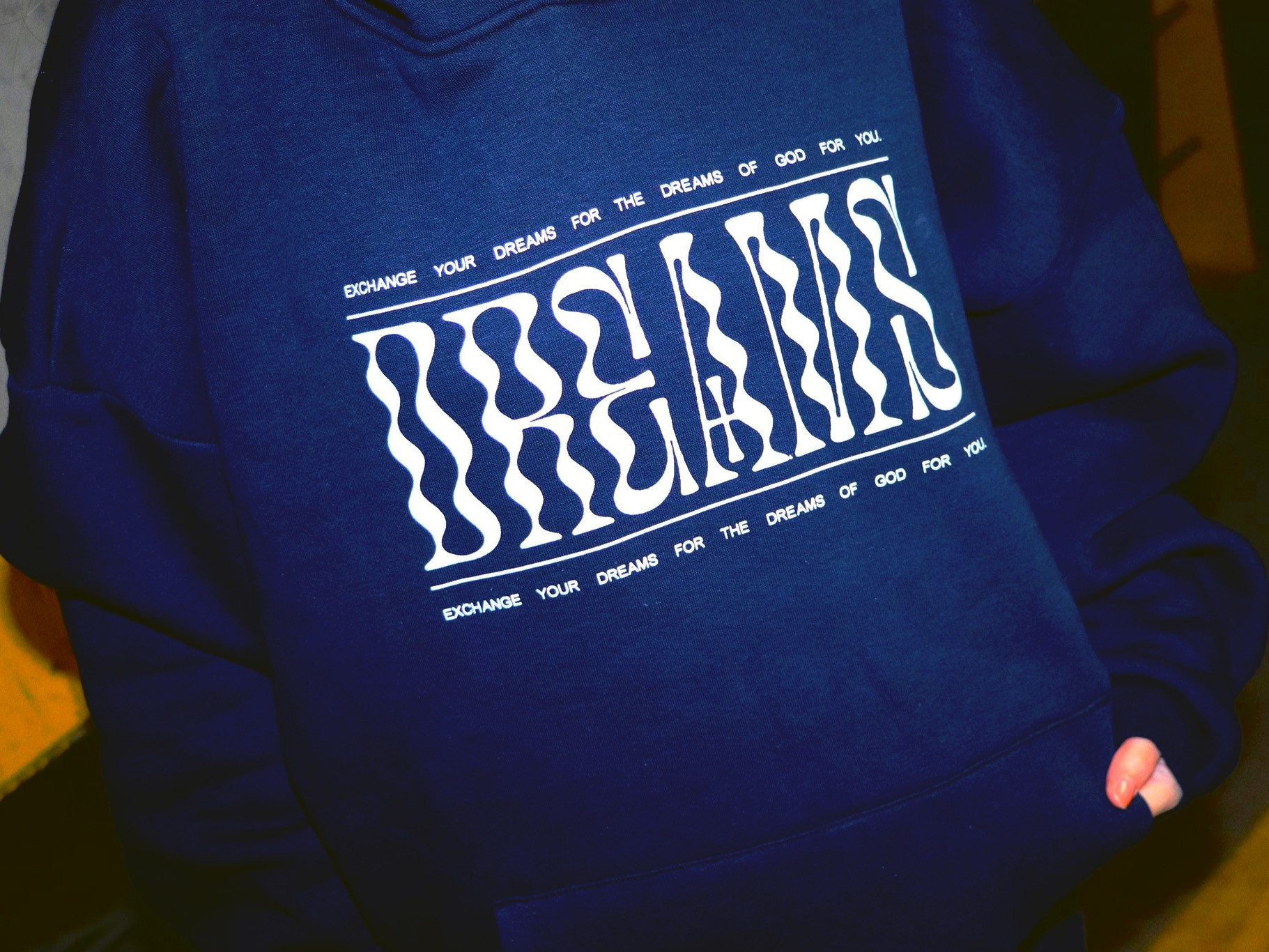DREAMS Lacivert Kapüşonlu Hoodie (Unisex)