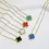 Thumbnail: Sariah Double Sided Clover Necklace | 18K Gold Plated Stainless Steel