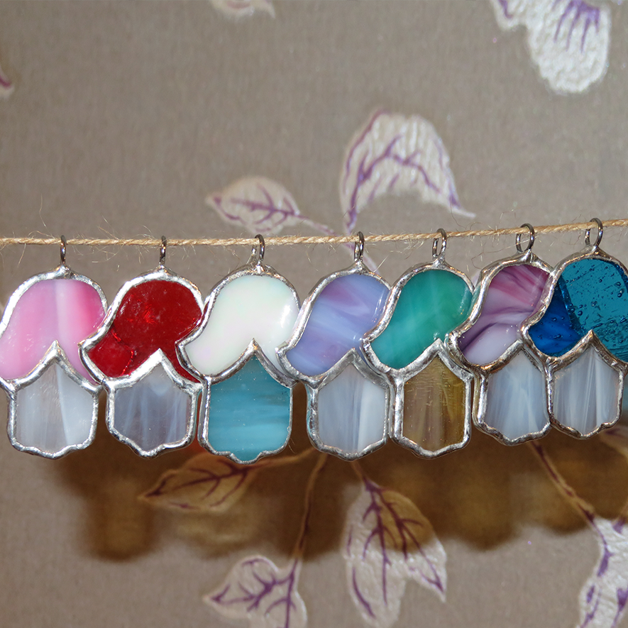 Thumbnail: Stained Glass Necklaces