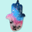 Thumbnail: Blue Glitter with Pink & Black Resin Hamsa