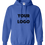 Thumbnail: Blue hoodie large front logo