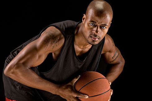Starker Basketball-Spieler