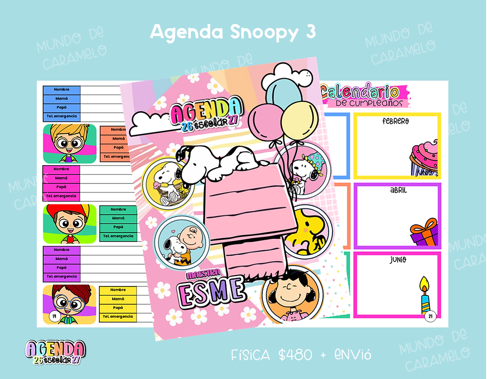 Miniatura: Agenda Snoopy 3