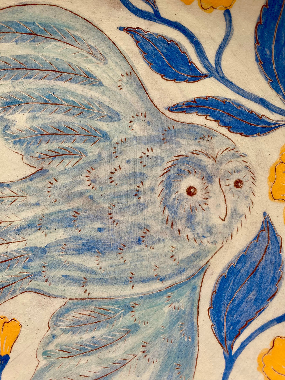 Thumbnail: Owl with primroses
