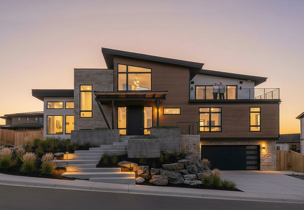 Hillside Front Evening
