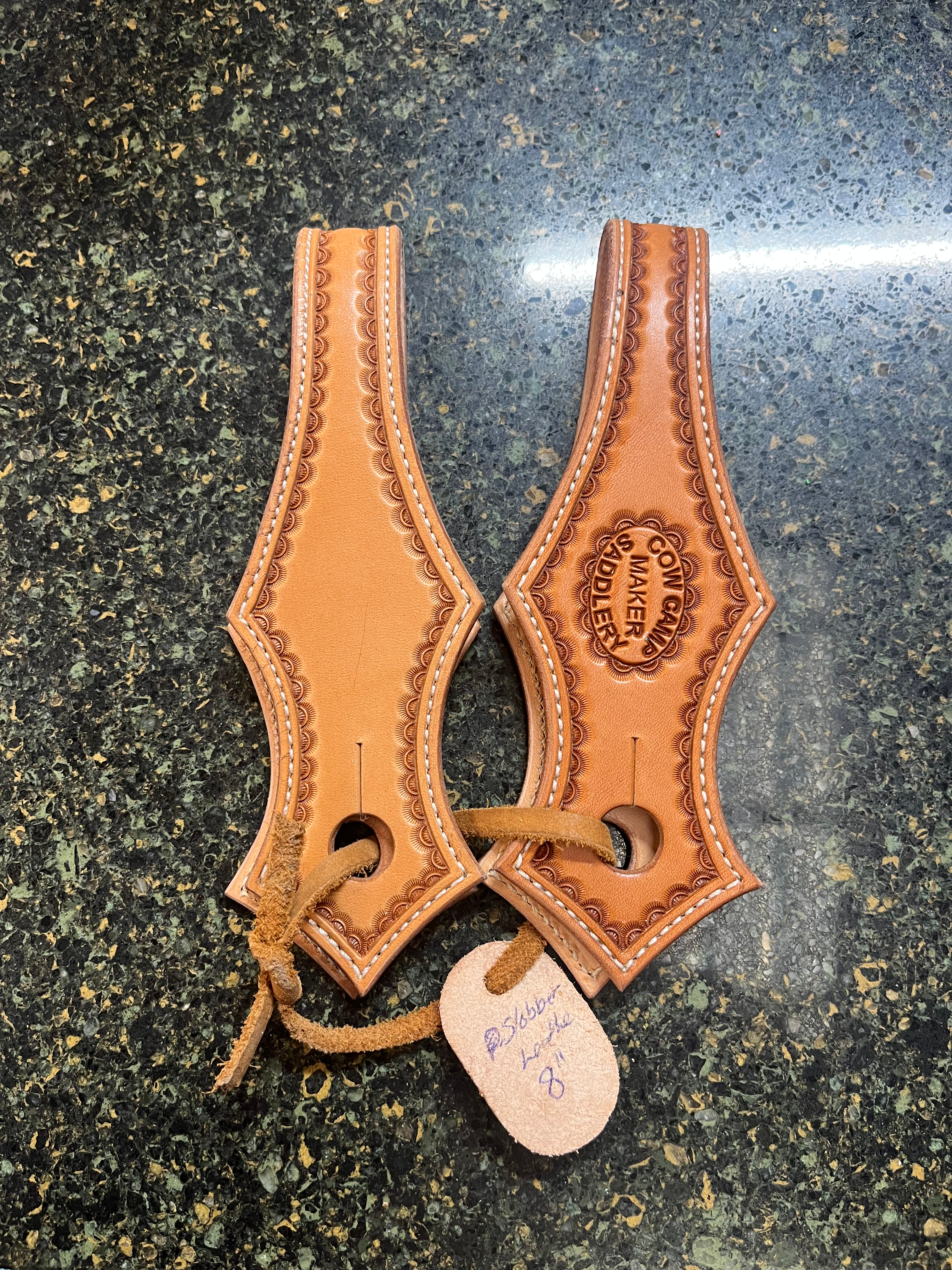 Border Stamped Slobber Straps